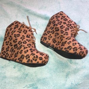 BRAND NEW cheetah print wedges!